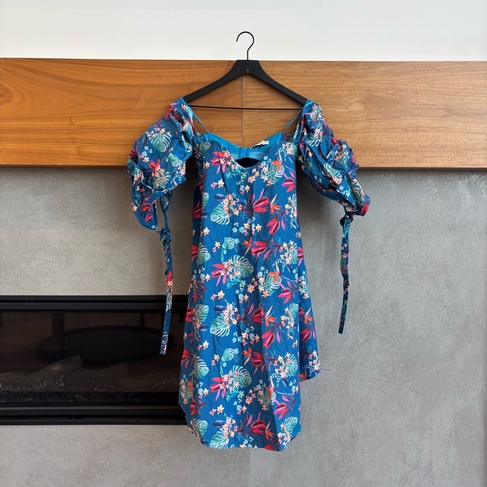 1st SIGHT Women's Floral Off-Shoulders Mini Dress, Size S